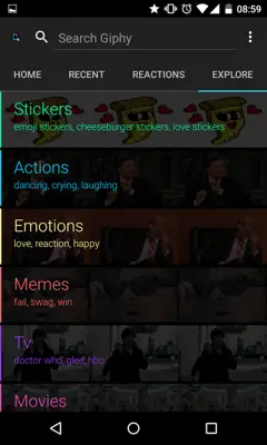 GIPHY - Animated GIFs Search Engine android App screenshot 0